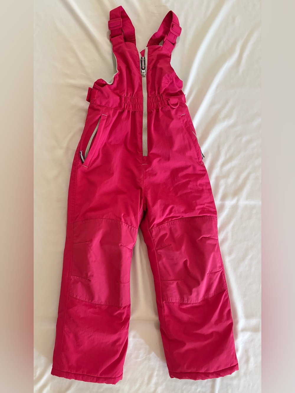 Girls Pink Snow Pants Bibs 4/5